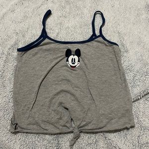Mickey Mouse, tie front spaghetti strap cami, Size: M